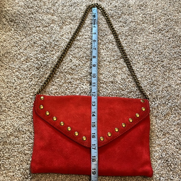 Closing closet. Make your offer and it’s yours! 
Red JCrew suede leather clutch - Picture 9 of 9